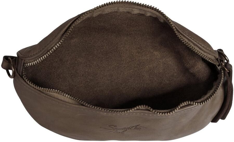 Sa tha Look Schoudertas echt leer made in italy