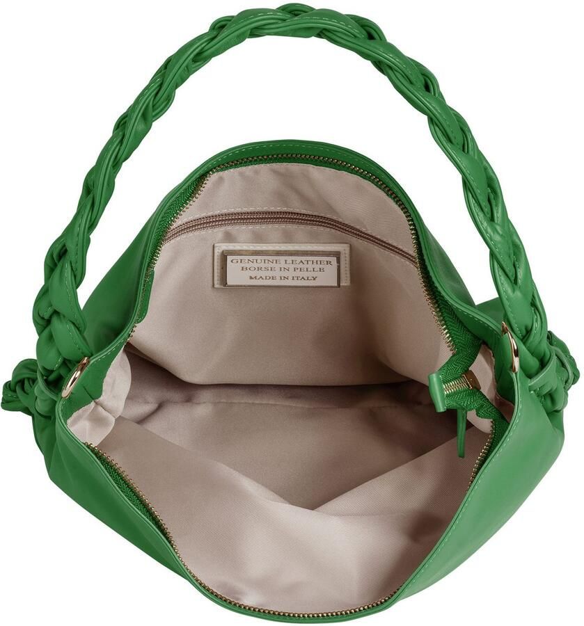 Sa tha Look Schoudertas echt leer made in italy