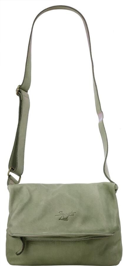 Sa tha Look Schoudertas echt leer made in italy - Foto 5