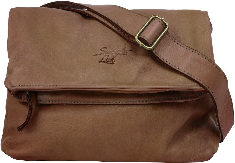 Sa tha Look Schoudertas echt leer made in italy - Foto 6