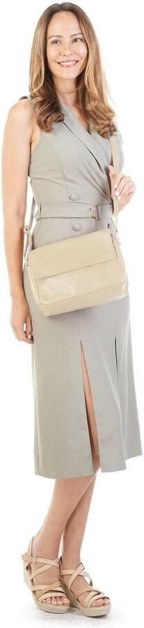 Sa tha Look Schoudertas echt leer made in italy - Foto 8