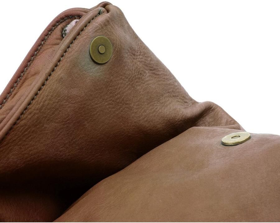 Sa tha Look Schoudertas echt leer made in italy