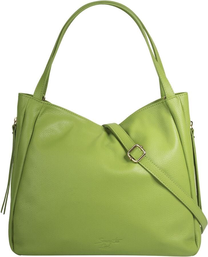 Sa tha Look Schoudertas echt leer made in italy - Foto 6