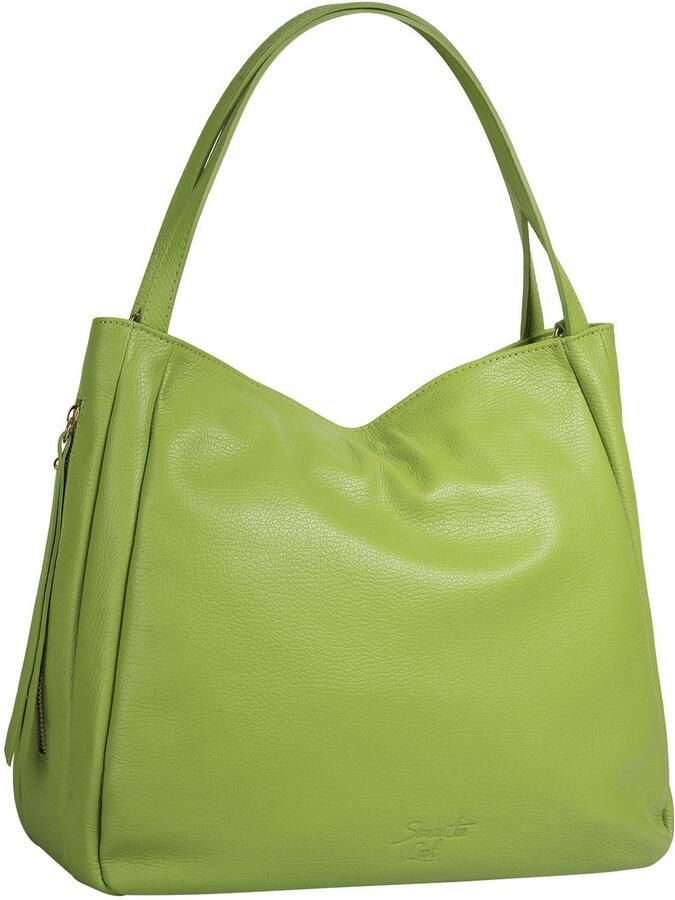 Sa tha Look Schoudertas echt leer made in italy - Foto 3