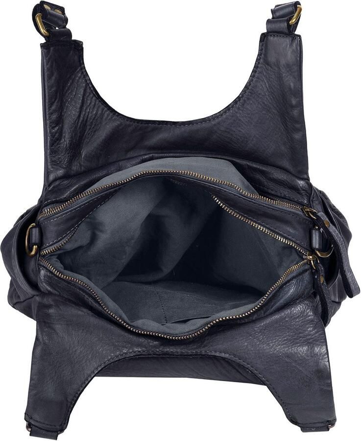Sa tha Look Schoudertas echt leer made in italy - Foto 2