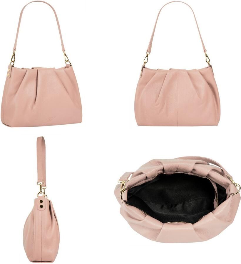 Sa tha Look Schoudertas echt leer made in italy