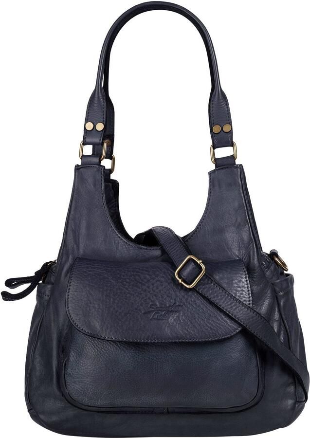 Sa tha Look Schoudertas echt leer made in italy - Foto 4