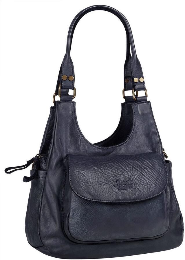 Sa tha Look Schoudertas echt leer made in italy - Foto 3