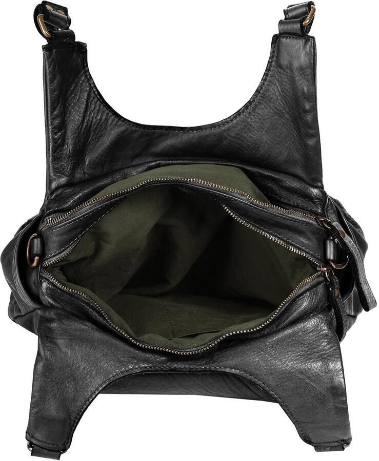 Sa tha Look Schoudertas echt leer made in italy - Foto 2