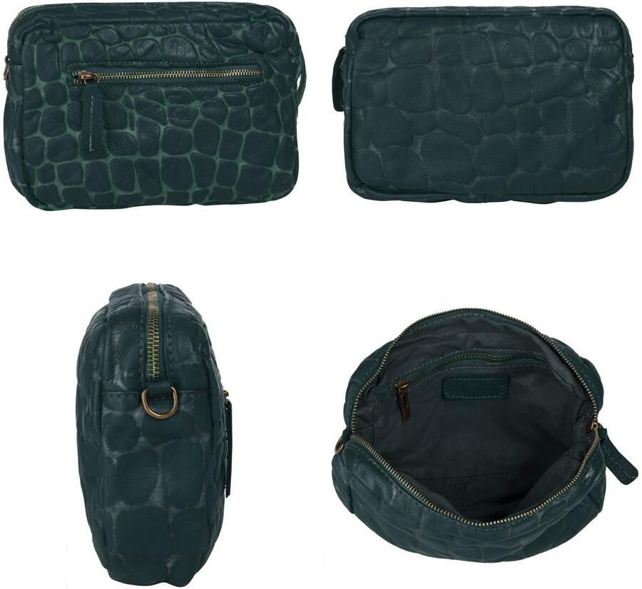 Sa tha Look Schoudertas echt leer made in italy