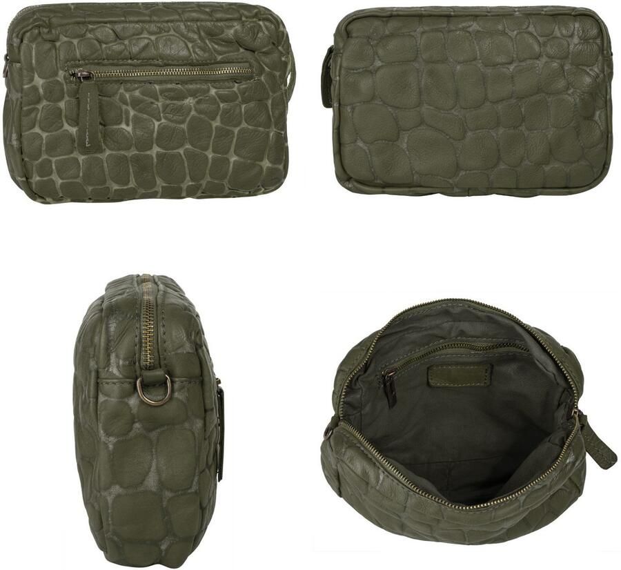 Sa tha Look Schoudertas echt leer made in italy