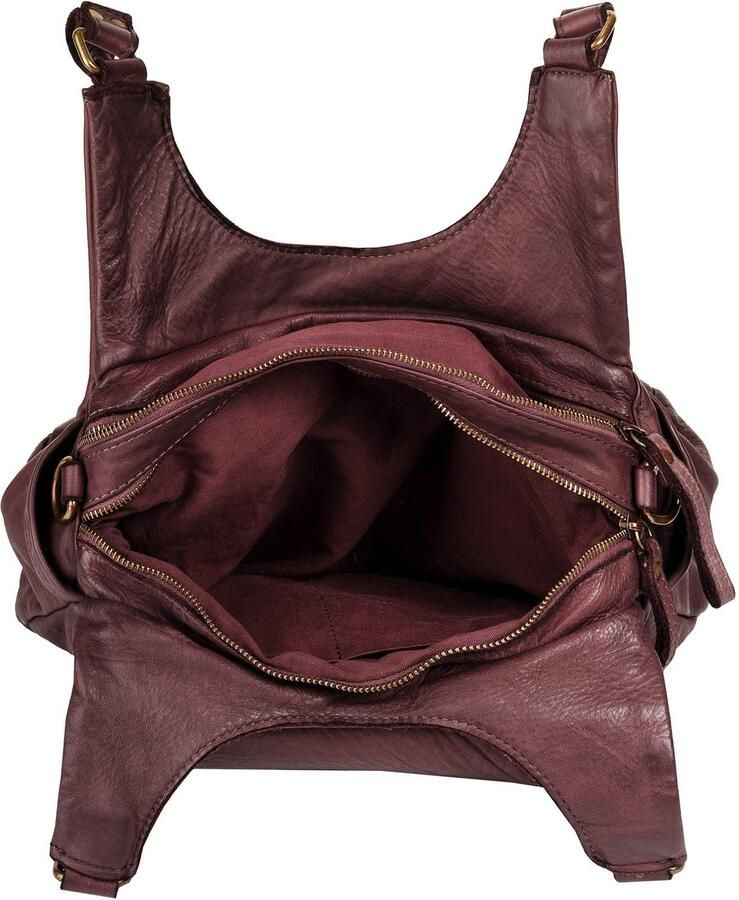 Sa tha Look Schoudertas echt leer made in italy - Foto 2