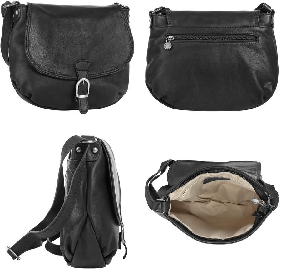 Sa tha Look Schoudertas echt leer made in italy - Foto 2