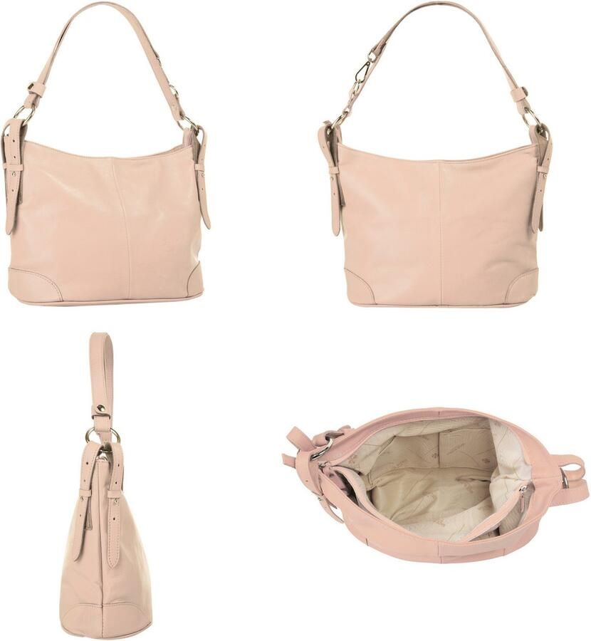 Sa tha Look Schoudertas echt leer made in italy