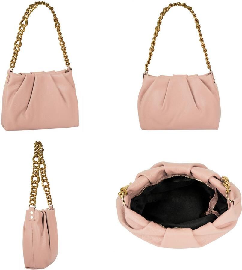 Sa tha Look Schoudertas echt leer made in italy