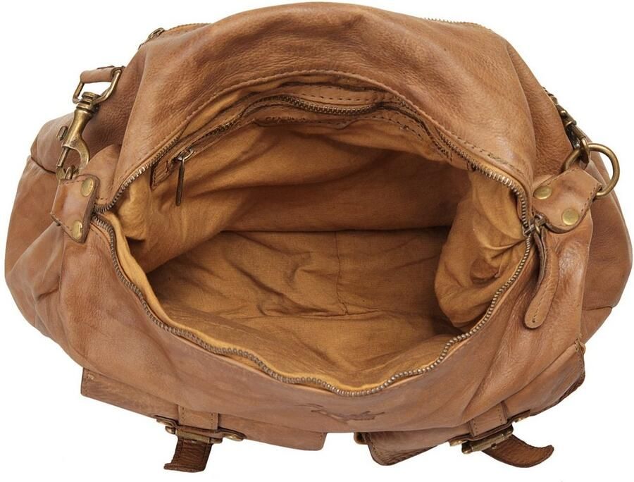 Sa tha Look Schoudertas echt leer made in italy - Foto 6