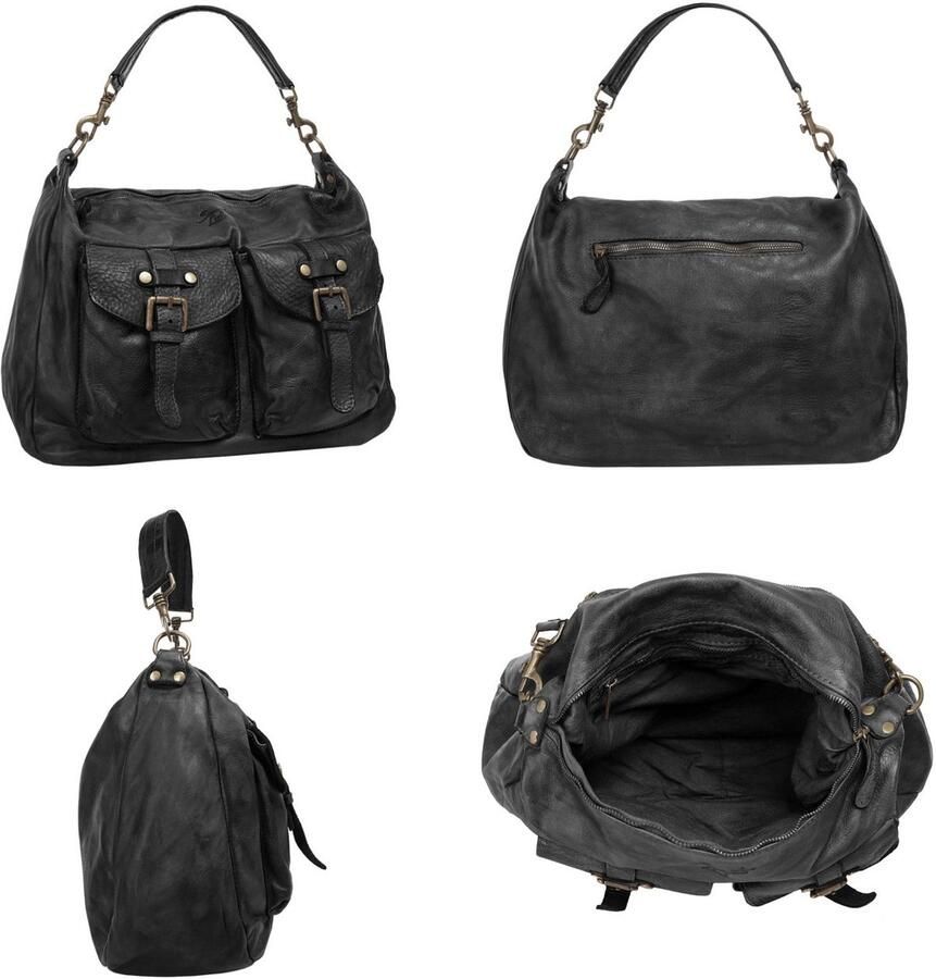 Sa tha Look Schoudertas echt leer made in italy - Foto 2