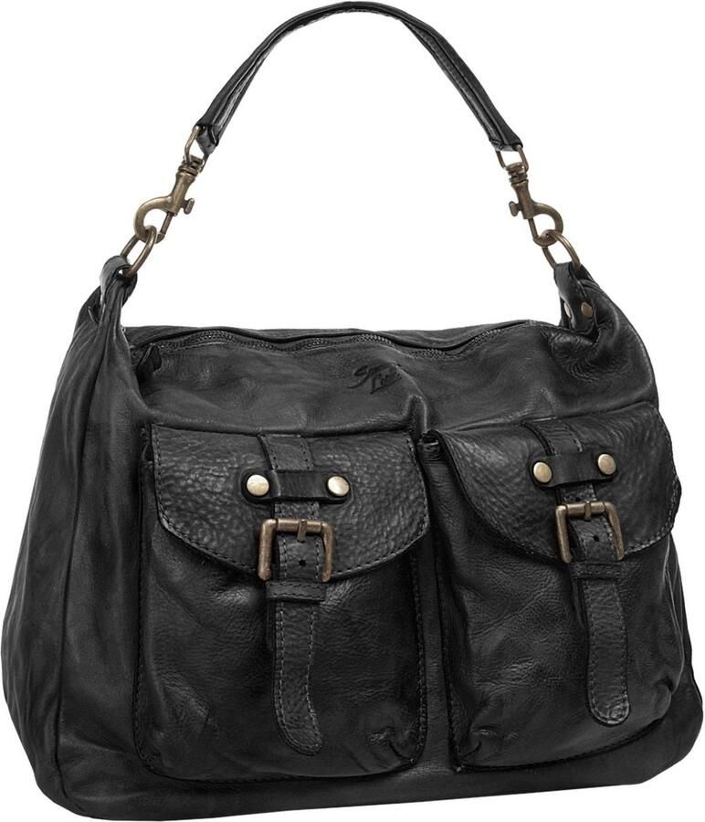 Sa tha Look Schoudertas echt leer made in italy - Foto 4