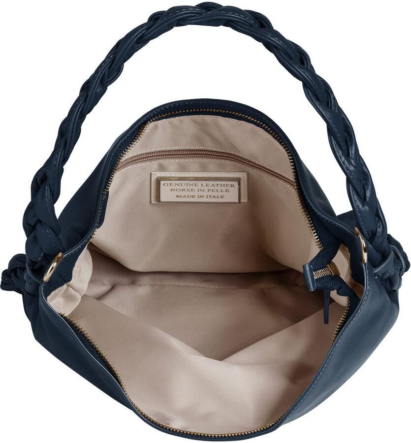 Sa tha Look Schoudertas echt leer made in italy