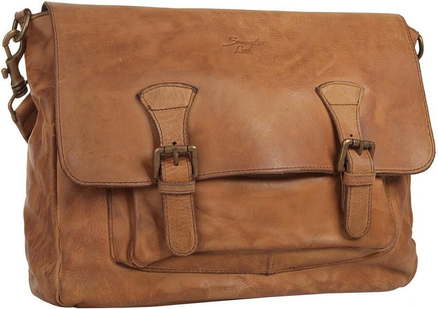 Sa tha Look Schoudertas Tas echt leer made in italy - Foto 5