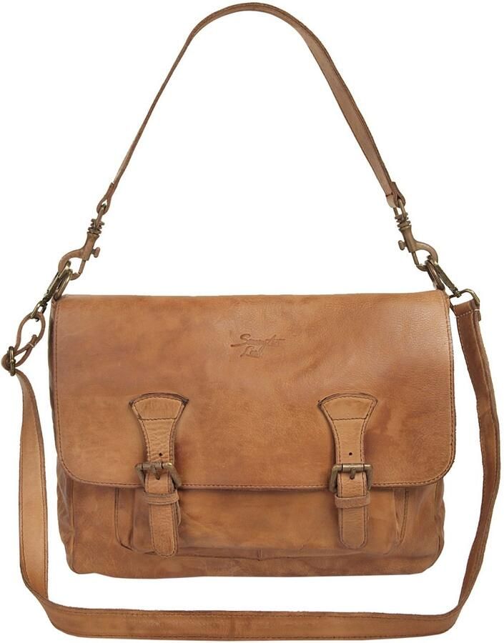 Sa tha Look Schoudertas Tas echt leer made in italy - Foto 3