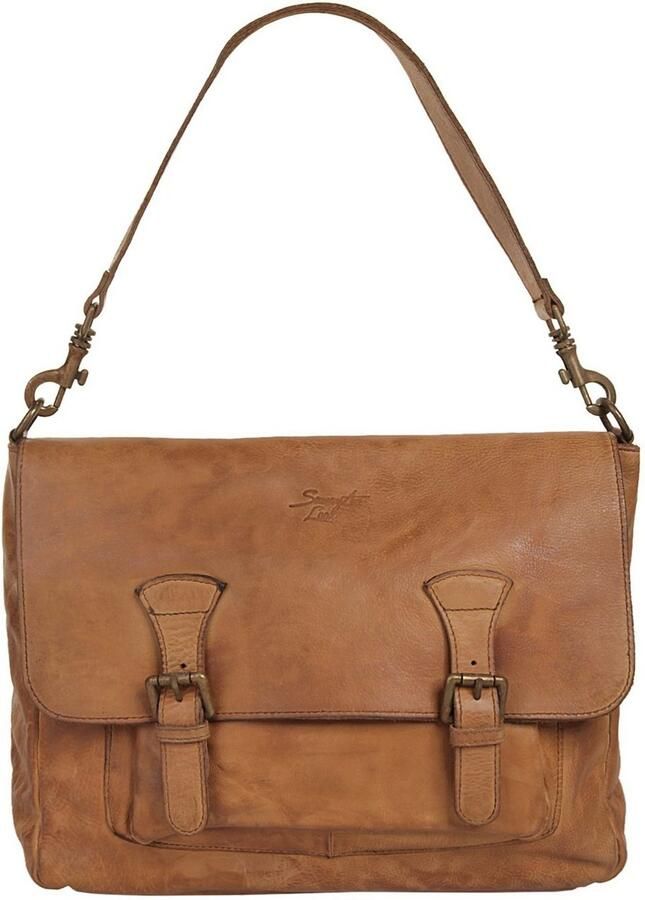 Sa tha Look Schoudertas Tas echt leer made in italy - Foto 4