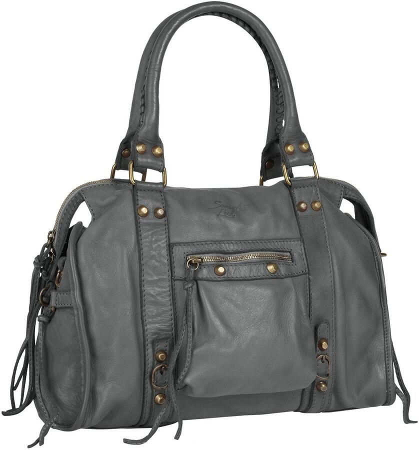 Sa tha Look Shopper echt leer made in italy (1-delig)