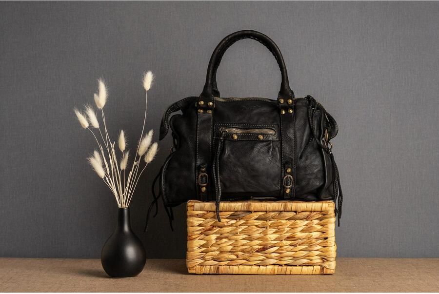 Sa tha Look Shopper echt leer made in italy (1-delig) - Foto 3