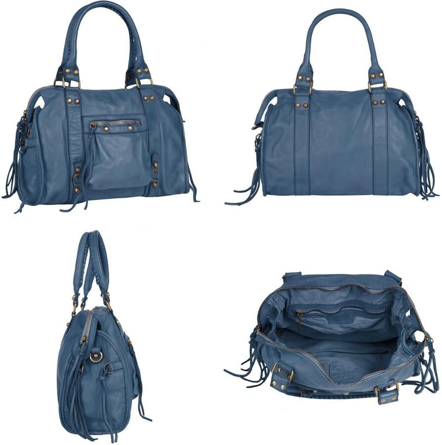 Sa tha Look Shopper echt leer made in italy (1-delig)