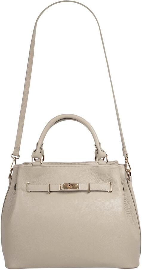 Sa tha Look Tas echt leer gemaakt in italië ruime handtas met smartphonevak - Foto 3