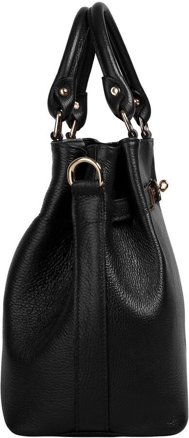 Sa tha Look Tas echt leer gemaakt in italië ruime handtas met smartphonevak - Foto 3