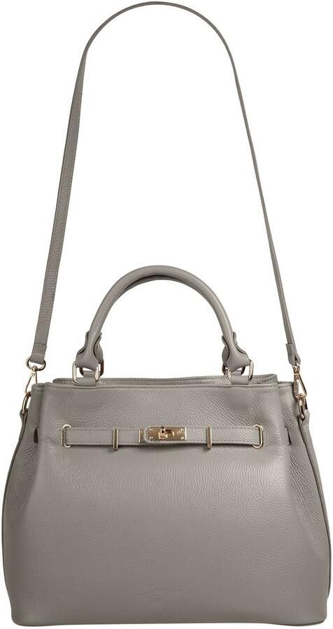 Sa tha Look Tas echt leer gemaakt in italië ruime handtas met smartphonevak - Foto 2