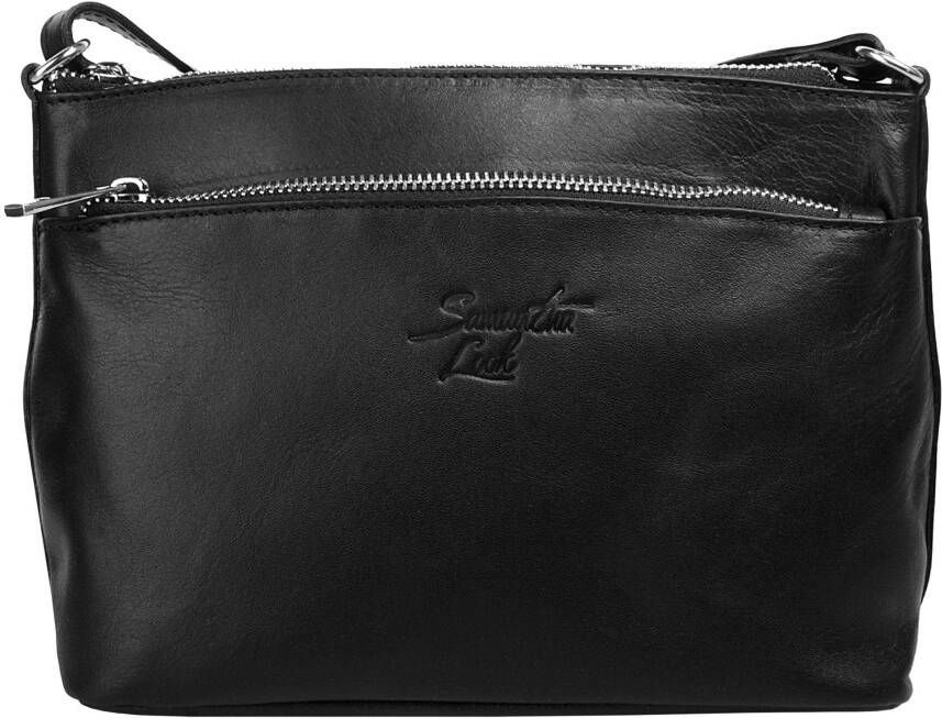 Sa tha Look Schoudertas echt leer made in italy