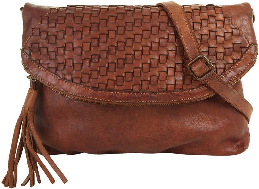 Sa tha Look Schoudertas echt leer made in italy