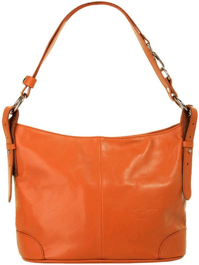Sa tha Look Schoudertas echt leer made in italy