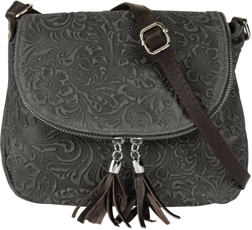 Sa tha Look Schoudertas echt leer made in italy