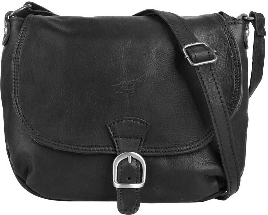 Sa tha Look Schoudertas echt leer made in italy