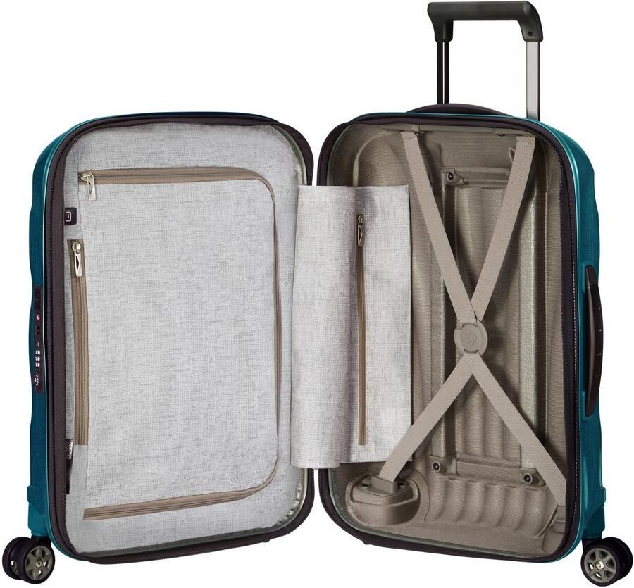 Samsonite Hardshell-trolley C-LITE 55 EXP verschillende kleuren Handbagage koffer volume uitbreiding TSA-cijferslot USB-poort