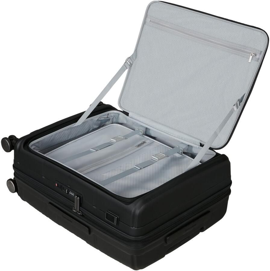 Samsonite Hardshell-trolley PARALUX verschillende maten en kleuren Reisbagage met voorvak pakblokjes scheidingskussen