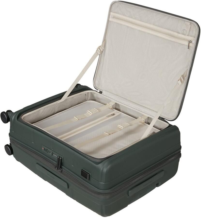 Samsonite Hardshell-trolley PARALUX verschillende maten en kleuren Reisbagage met voorvak pakblokjes scheidingskussen