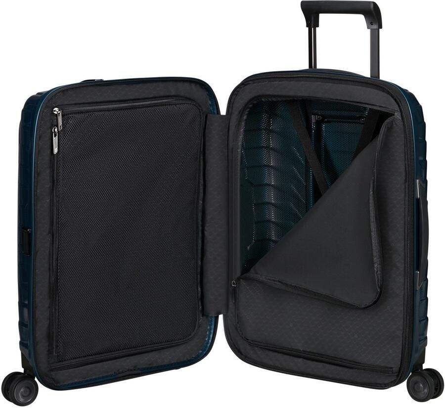 Samsonite Hardshell-trolley PROXIS 55 EXP easy access Handbagage harde koffer volumevergroting laptopvak