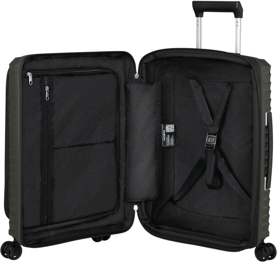 Samsonite Hardshell-trolley UPSCAPE 55 met voorvak Easy-access voorkant vak handbagage harde koffer TSA-cijferslot