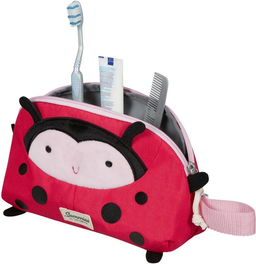Samsonite Toilettas Happy Sammies ECO Ladybug Lally Reis etui voor kinderen van gerecycled materiaal