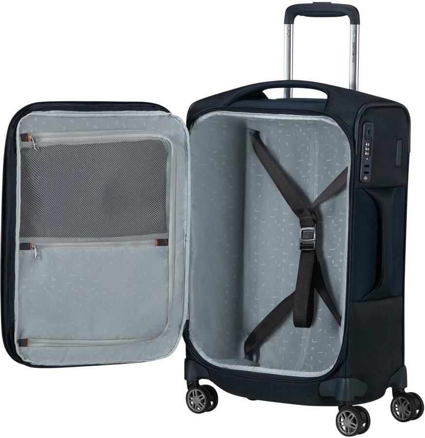 Samsonite Zachte bagage trolley RE-LITE verschillende maten en kleuren Reiskoffer TSA-slot stickervel volume uitbreiding laptopvak (set 2 stuks Met 2 pack cubes) - Foto 2