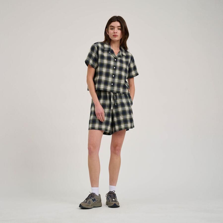 Santa Cruz T-shirt CLASSIC CHECK CROP SHIRT - Foto 2