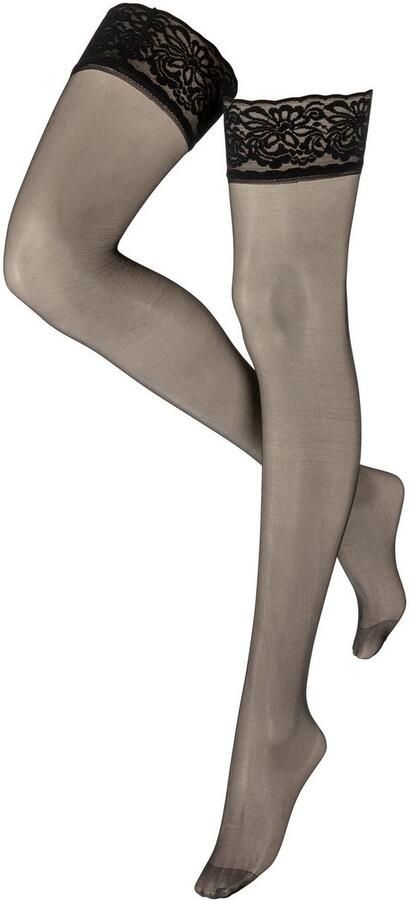 Sarlini Hold-up kousen 20 Denier Duopak kousen met kant en siliconenrand (2 paar) - Foto 9