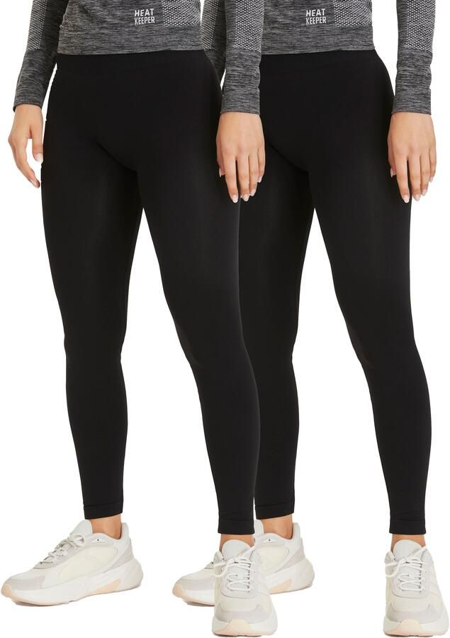 Sarlini Legging ondoorzichtig en met hoge taille (Set van 2) - Foto 2
