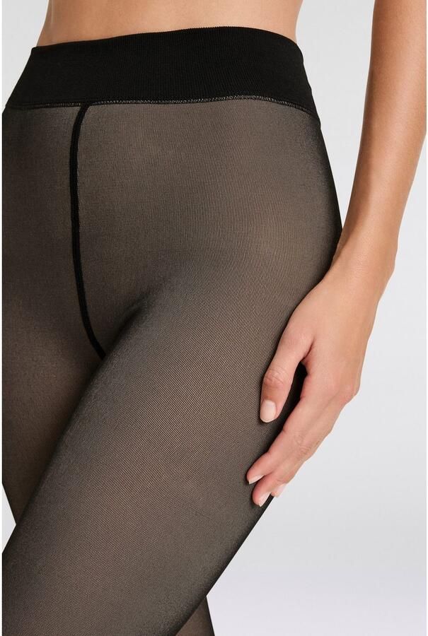 Sarlini Thermopanty DAMES FLEECE VOERING LEGGINGS in transparante look - Foto 4