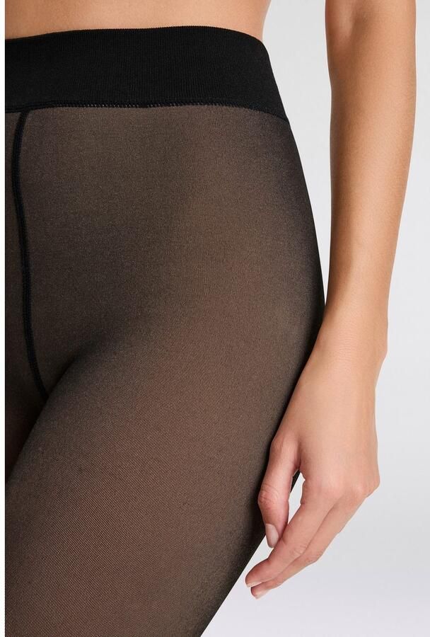 Sarlini Thermopanty DAMES FLEECE VOERING LEGGINGS in transparante look - Foto 4