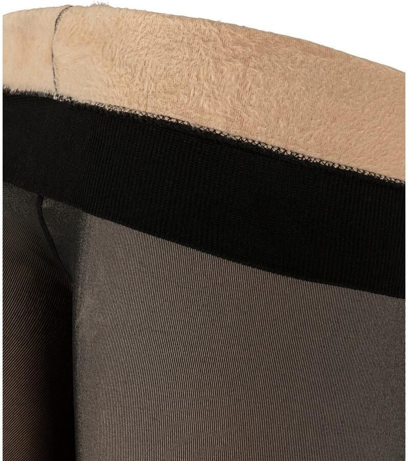 Sarlini Thermopanty DAMES FLEECE VOERING LEGGINGS in transparante look